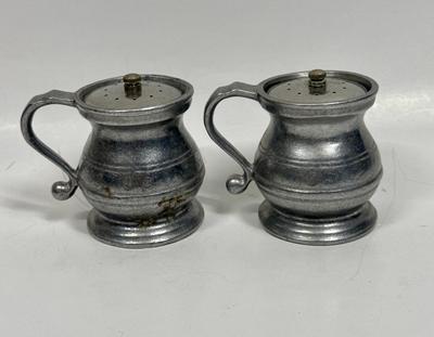 Vintage Antique Wilton Armetale RWP Pewter Salt and Pepper Shakers