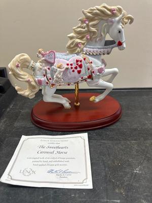 The sweethearts Carousel Horse by Lenox