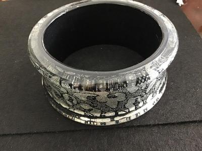 Wide Clear Bangle