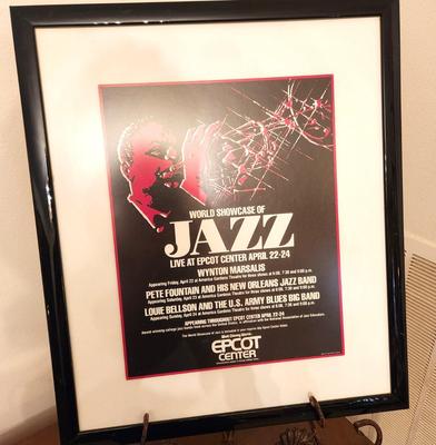 Lot #159 1988 World Showcase of Jazz Poster - sponsored by Disney Company