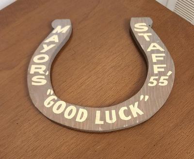 Lot #164 Mayor's Staff 1955 - Good Luck Horseshoe