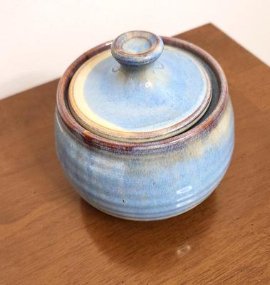 Lot #165 SHEARWATER Pottery Jar with Lid - marked