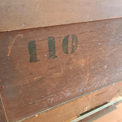 Distressed White Painted Antique Buffet (UL-SD)
