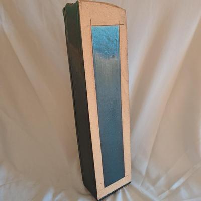 Pair Asian-Inspired Stoneware Slab Vases (UL-SD)