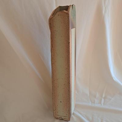 Pair Asian-Inspired Stoneware Slab Vases (UL-SD)