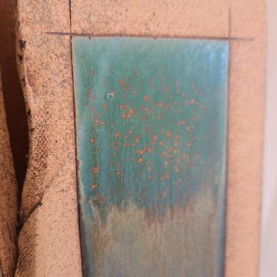 Pair Asian-Inspired Stoneware Slab Vases (UL-SD)