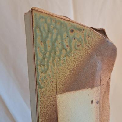 Pair Asian-Inspired Stoneware Slab Vases (UL-SD)