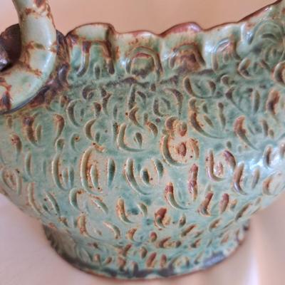 Handmade Happy Stoneware Green Dragon (UL-SD)
