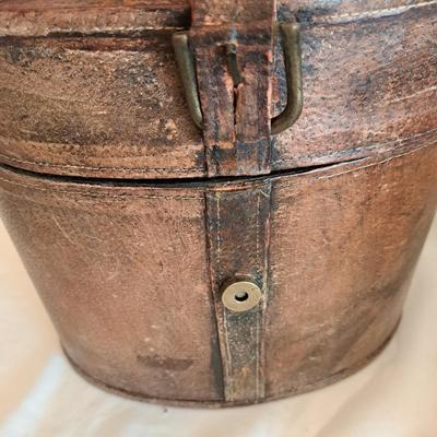 Three Faux Leather, Wood & Metal Distressed Boxes (UL-SD)