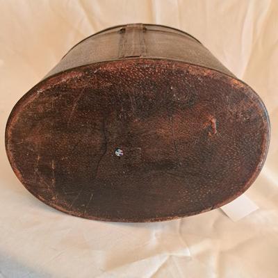 Three Faux Leather, Wood & Metal Distressed Boxes (UL-SD)