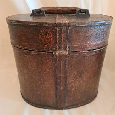Three Faux Leather, Wood & Metal Distressed Boxes (UL-SD)