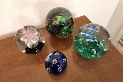Lot #170 Lot of 4 paperweights