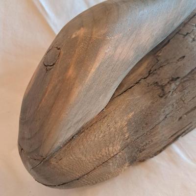 Hand-Carved Signed Roothead Shorebird & Preening Swan (UL-SD)