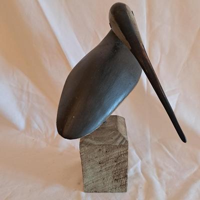 Two Carved Wooden Shorebirds (UL-SD)
