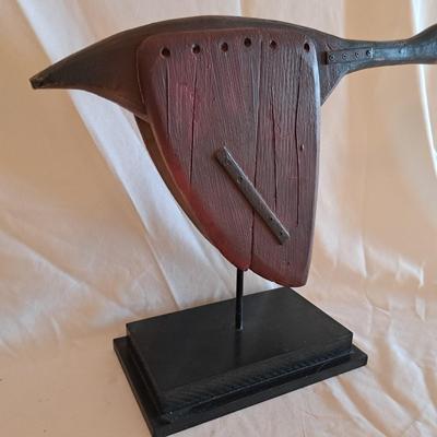 Two Carved Wooden Shorebirds (UL-SD)