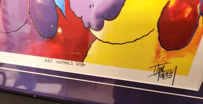 Lot #171 Tim Tweedy Print "Andy Warhol's Dog" - hand signed