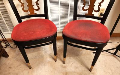 Lot #176 Pair of Cafe/Bistro Chairs from Pete Fountain's Bourbon Street Club