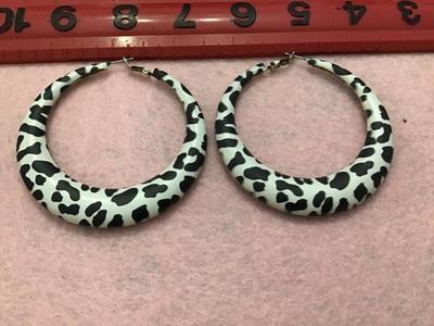 Large Animal Hoop Earrings