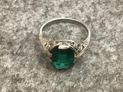 Sterling Antique Cocktail Ring