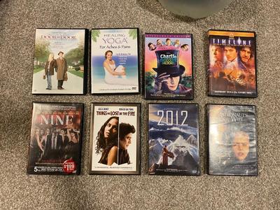 DVD’S THE ASTRONAUT’S WIFE, CHARLIE AND THE CHOCOLATE FACTORY AND MORE!