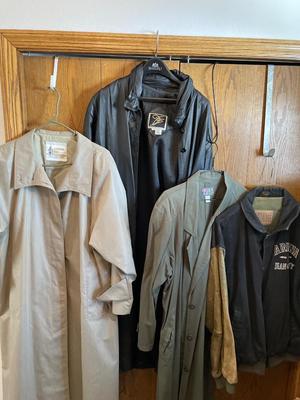 London fog, Paris Sports Club, Arizona Jean & leather coats