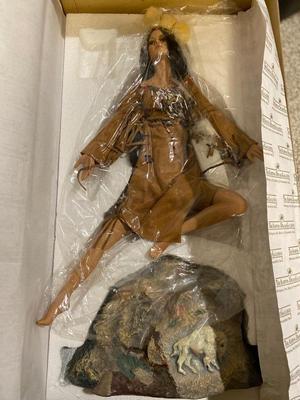 ASHTON DRAKE GALLERY, “LEGEND OF THE APACHE TEAR DROP” PORCELAIN DOLL