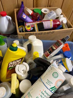 Large group of cleaners