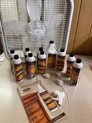 Amish Wood Milk & box fan