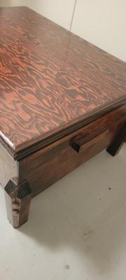 Baby clothes and wood storage container