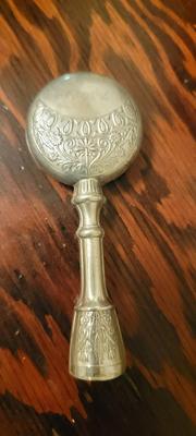 Sterling silver baby rattle