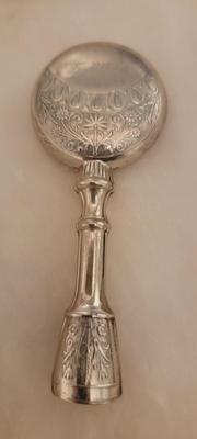 Sterling silver baby rattle