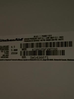 Kitchen aid refrigerator