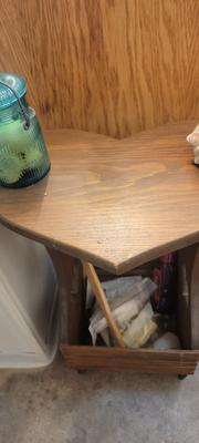 Heart shape magazine stand, soaps and more