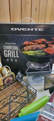 Charcoal grill, knife & tool sharpener