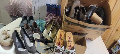 Two boxes of women's shoes (size 8, 8.5 & 9)