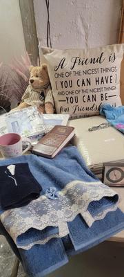 Pillow, table cloth, t-shirt