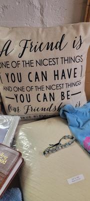 Pillow, table cloth, t-shirt