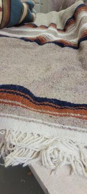 Blanket, throw, moose wall hanging