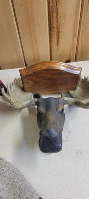 Blanket, throw, moose wall hanging