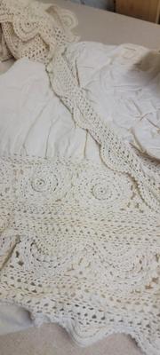 Quilt, crocheted bedcover