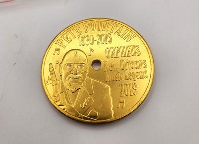 Lot #185 Set of 4 Coasters - Orpheus Krewe Throws Honoring Pete Fountain 2018