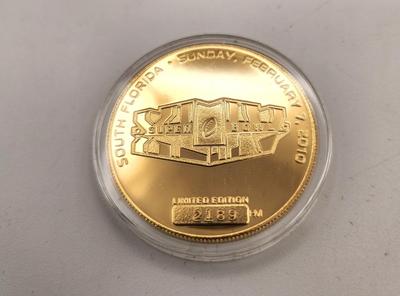 Lot #187 Highland Mint Super Bowl XLIV Champions - New Orleans Saints - Ltd Edition