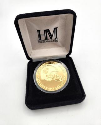 Lot #187 Highland Mint Super Bowl XLIV Champions - New Orleans Saints - Ltd Edition