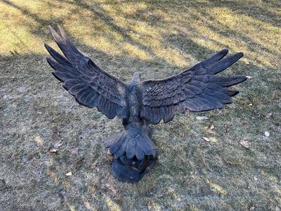 BEAUTIFUL ALUMINUM EAGLE STATUE