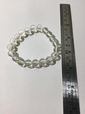Beautiful clear stretchy beaded bracelet