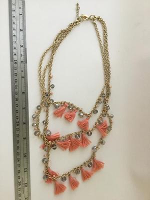 The limited pink fashion necklace