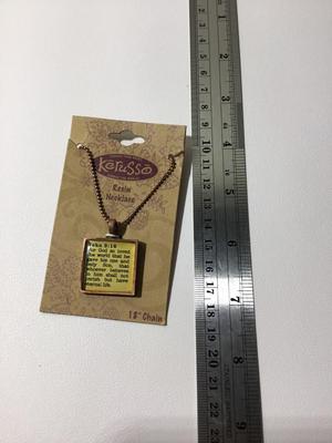 Resin necklace John 3:16