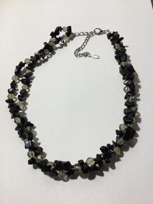 EsMor marked nugget 2 layer necklace