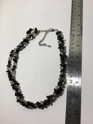 EsMor marked nugget 2 layer necklace