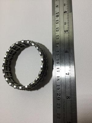 Beautiful silver tone stretchy bracelet